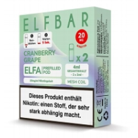 E-Liquidpod ELFBAR Elfa Cranberry Grape 20 mg 2 Pods