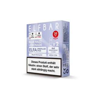 E-Liquidpod ELFBAR Elfa Blue Razz Lemonade 20 mg 2 Pods